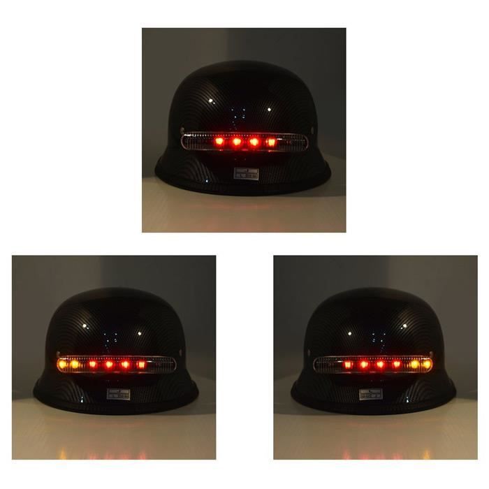 Feu Arrière Vélo Pour Casque - 6 Modes, Rechargeable USB, étanche, Télécommande Sans Fil (LED, 300mAh)