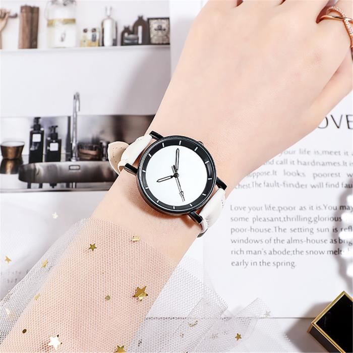 Montres Montres de luxe simples pour femmes montre Quartz solide