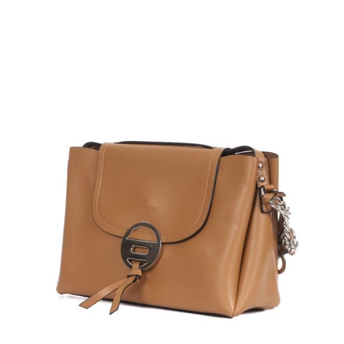 Sac bandouliere Camel Femme Manoukian Gisele Cdiscount Bagagerie Maroquinerie