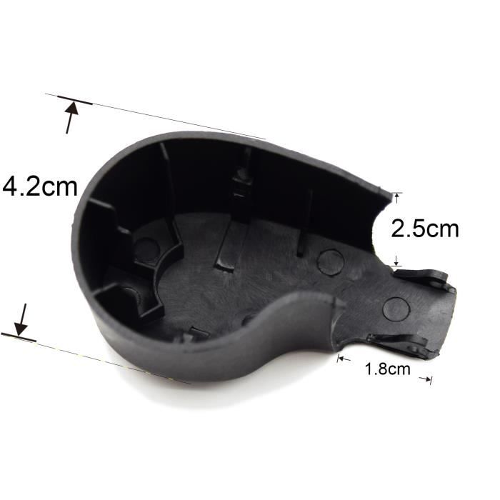 Cache-écrou De Bras D'essuie-glace Arrière Pour Scirocco 2008-2017 - Plastique ABS Noir - Protection Contre Poussière Et Corrosion - 1