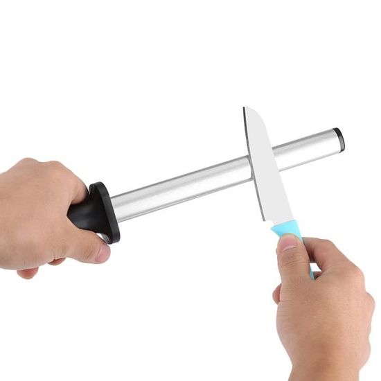 Aiguiseur Ovalaire De Couteaux Pierre Aiguiser Fusil Professionnel En Acier Affteur Avec Support Anti Drapant Taille 1