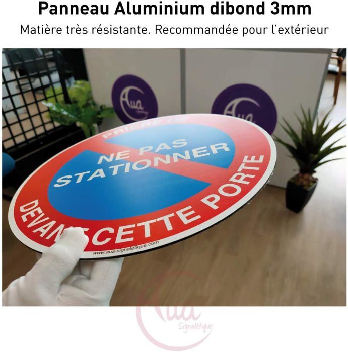 Cartello Proprietà Privata - Accesso Vietato - 45 Cm In Alluminio Dibond 3mm - Fabbricazione Francese