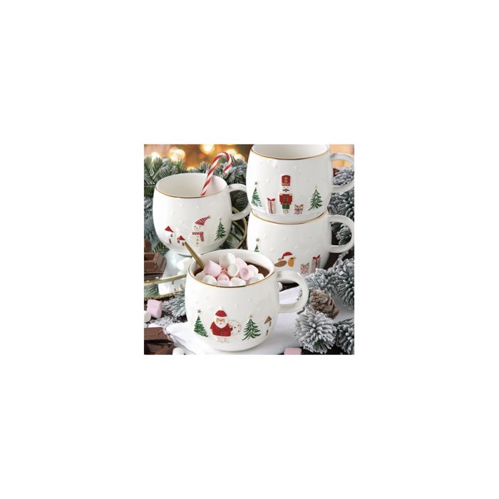 Lot 5 Tasses Expresso Épaisse Faïence Ecooe 50ml - Porcelaine Artisanale Cadeau Original