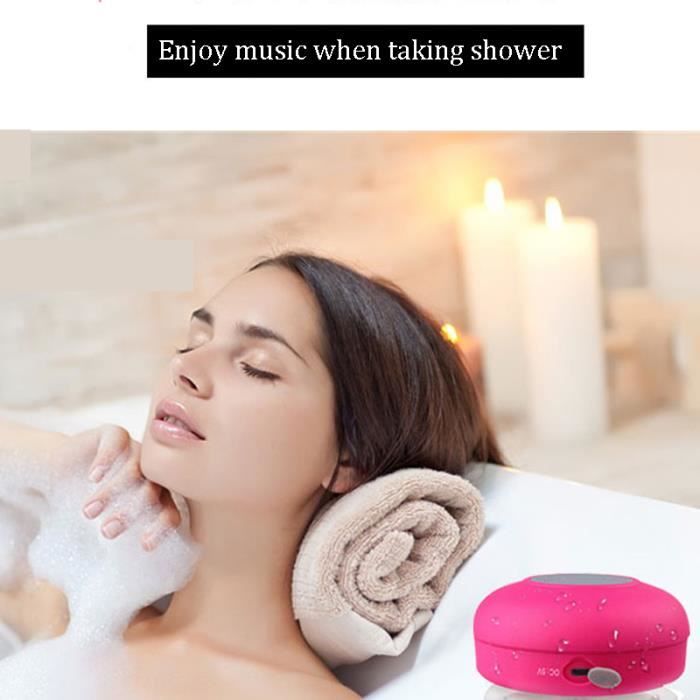 Mini Shower Speaker, Waterproof Wireless Bluetooth Speaker with Suction ...