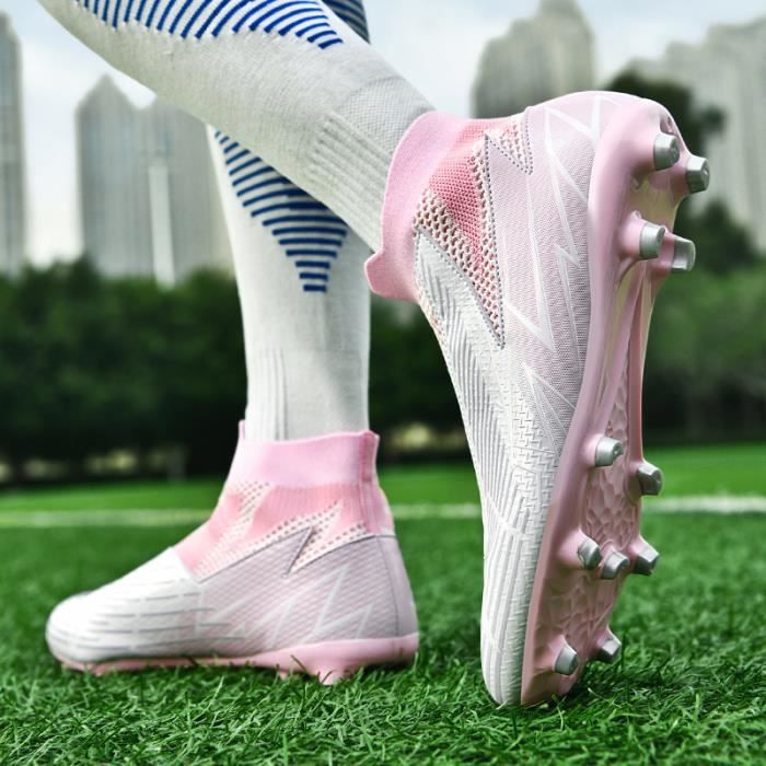 Chaussure de 2025 foot rose