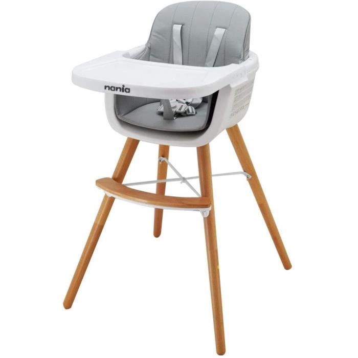 La chaise haute Paulette de Nania fabriquée en France - Mycarsit