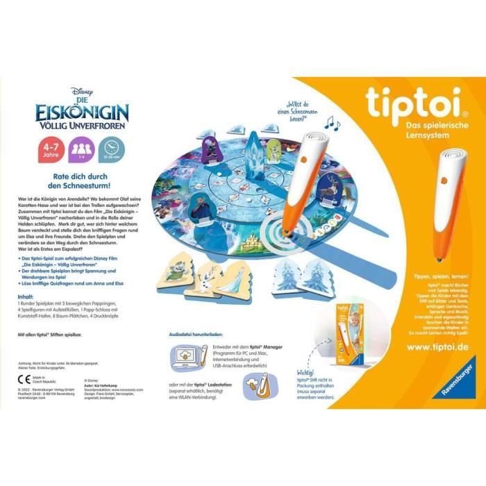 Jeu de société - TIPTOI - La Reine des Neiges - Multicolore - 1 à 4 ...