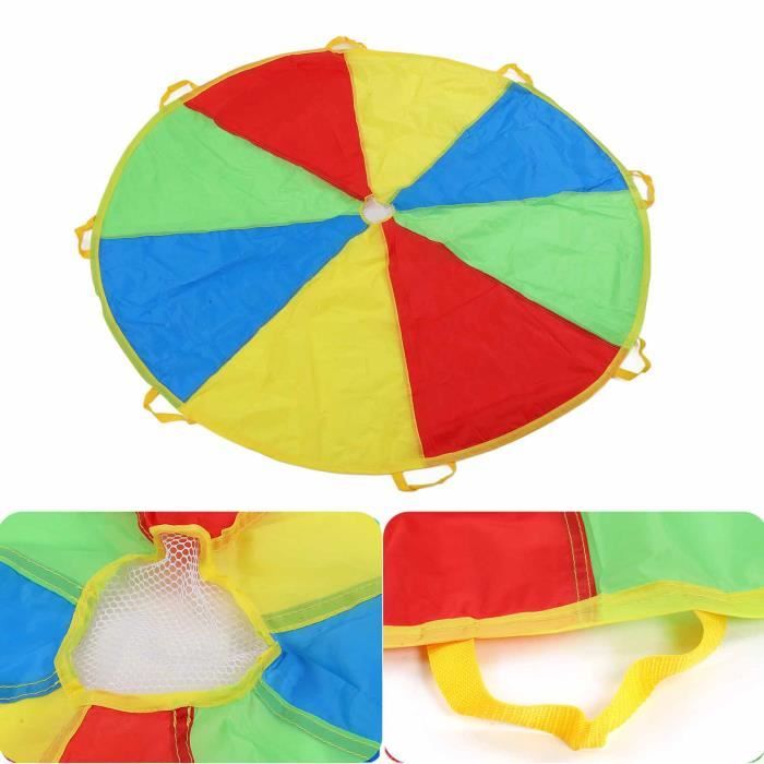 Parapluie arc-en-ciel Parachute coloré jouet d'entraînement pour