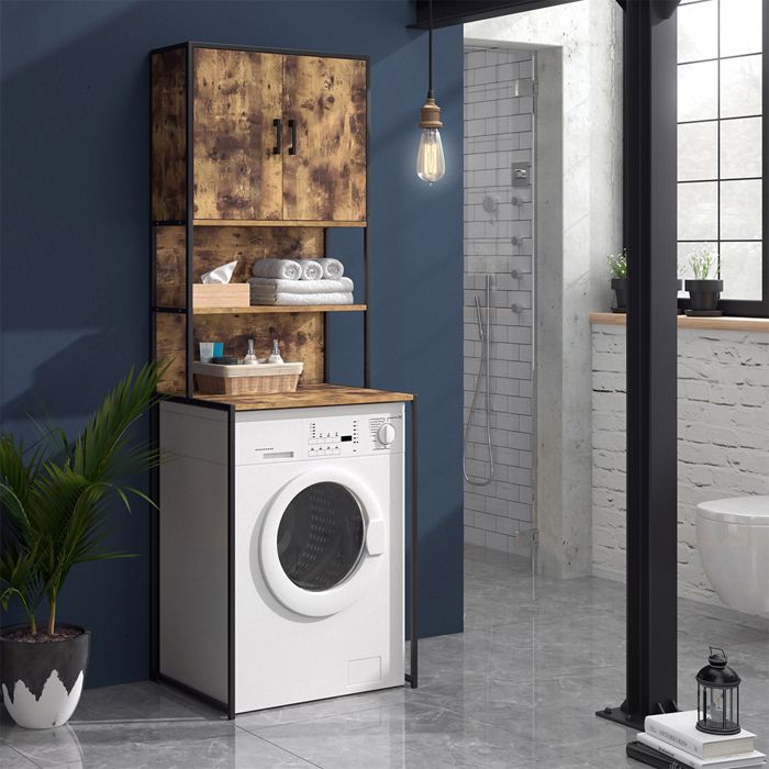 Vicco Meuble lavelinge Étagère lavelinge Meuble de salle de bains Fyrk Placard Cdiscount Maison