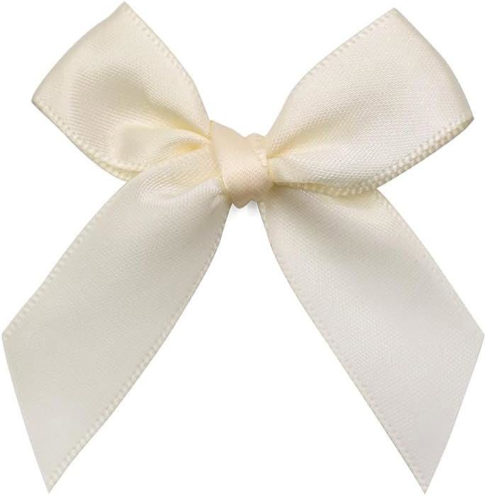 200 Mini Nœuds En Ruban Satin - 7 Cm, Vert Foncé, Pour Scrapbooking, Mariage, DIY, Décoration Cadeaux