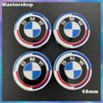 MOYEU DE ROUE cache moyeu BMW - kit de 4 pcs - 68mm - edition 50eme anniversaire - 50th - Mastershop-0