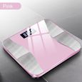 Pèse-Personne - Balance de graisse intelligente - Bluetooth - Famille - Jardin - Type pink-0