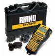 DYMO  - Kit Rhino 5200 - Etiqueteuse électronique  Ruban flexible Nylon  Etui   6 piles AA  adaptateur secteur  1 ruban polyester-0