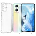 123 Coque pour Oppo Reno 8 Lite 5G 6.43" CPH2343 et 2 Verres Trempé - Protection Silicone Souple Film Vitre Protection Ecran - Yuan