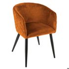 ATMOSPHERA CRÉATEUR D'INTÉRIEUR Fauteuil "Marlo" velours ambre - Atmosphera createur d'interieur