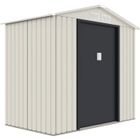 HABITAT ET JARDIN Abri de jardin métal "Nebraska" - 2.71 m² - Beige/gris anthracite
