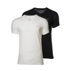 T-Shirt Homme - GANT - uni - Manches courtes - Col V