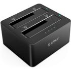 NETBOAT ORICO Boîtier Externe pour Disque Dur 2,5" / 3,5", Station d'accueil, duplicateur, Double Baies, USB 3.0, SATA III 6 GB/s