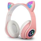 Casque d'oreille sans fil - Uplayteck - Casque audio Bluetooth pliable - Micro intégré - Anti-bruit - Rose