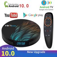 HK1MAX tv box Android 11 4GB+32GB 2.4G-5G Wifi BLEUTOOTH 4,0 RK3318 Quad Core 4K Décodeur Netflix Media Player