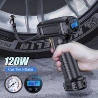 Compresseur d'air portable LED de pointeur-Gonfleur de pneus sans fil 120W-Pour voiture, moto, piscine