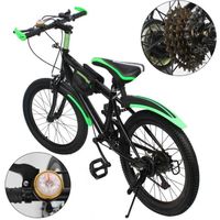 Vélo de montagne en acier au carbone - Vert - 20 pouces