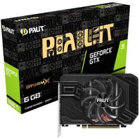 Palit GeForce GTX 1660 Ti StormX 6G, 6144 MB GDDR6 0,000000 Noir