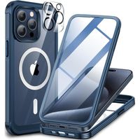 Magnétique Coque iPhone 15 Pro Max, Compatible avec MagSafe intégré Verre Trempé Protection écran et Protecteur[S31]