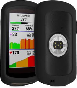 ÉTUI GPS Housse GPS vélo Compatible avec Edge 1040/1040 Solar - Protection Bumper boitier navigateur - Étui en Silicone Noir.[Y583]