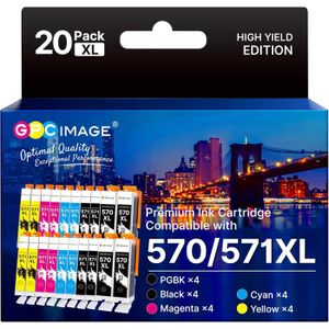 Cartouches D'Encre Compatibles Canon PGI570 CLI571 XL - Pour TS5053, TS5055, TS6000