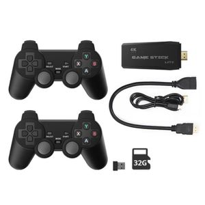 CONSOLE RÉTRO 32G-Console de jeu rétro compatible HDMI, clé de jeu vidéo, plus de 10000 jeux vidéo, équipée de l's, atari
