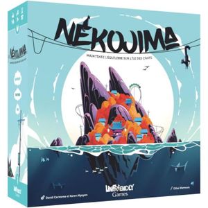 BALANÇOIRE - PORTIQUE Jeu de société Nekojima - Unfriendly Games - Equilibre sur l'île des chats - A partir de 7 ans