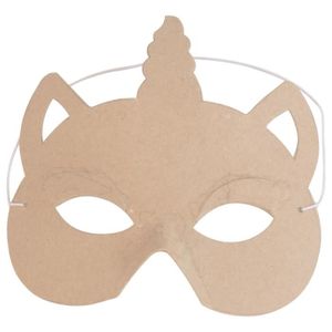 Blanc - Masques en papier bricolage pour enfants et femmes, Masque de pâte,  Jouets de jeu, Artisanat en vrac