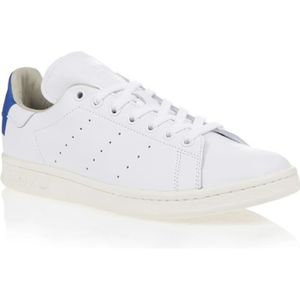 BASKET Baskets ADIDAS Stan Smith Heel Patch Blanc/Bleu Ho