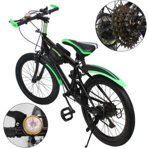 VÉLO MONOCYCLE Vélo de montagne en acier au carbone - Vert - 20 pouces