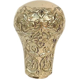CANNE DE MARCHE Poignée de canne SouvNear - Poignée en métal avec finition dorée - Décorative et élégante - Noir