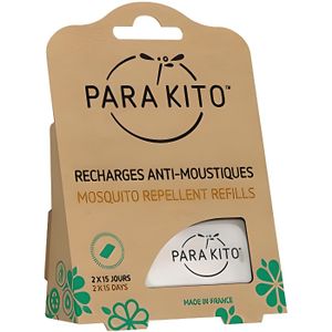 ANTI-MOUSTIQUE Parakito Recharge Bracelet anti moustiques x2