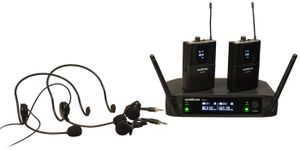 MICROPHONE - ACCESSOIRE WOODBRASS Microphone sans Fil Système 2x Micro Ser
