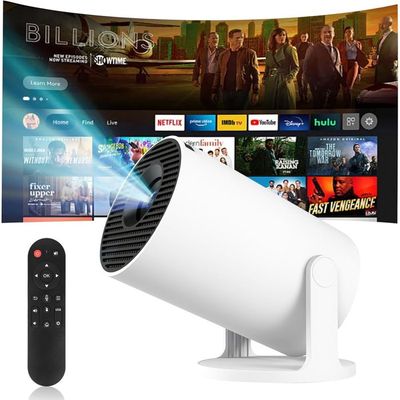 Mini Projecteur 4K Android TV 11 - WiFi 6, Bluetooth 5.2, HD 720P, Portable, Correction Auto (Vision 3Pro) - 3