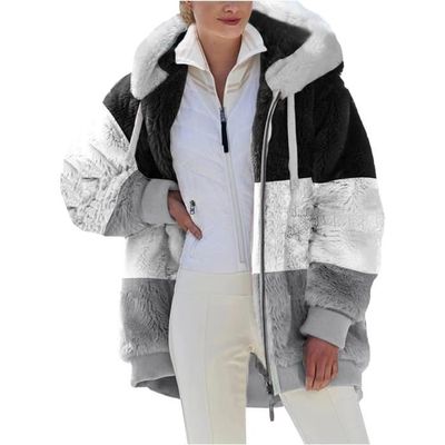 Veste Polaire Femme avec Capuche Grande Taille Manche Longue Sweats Capuche Hiver Sweatshirt Chaude Manteau Sweat gris Gris Cdiscount Pret a Porter