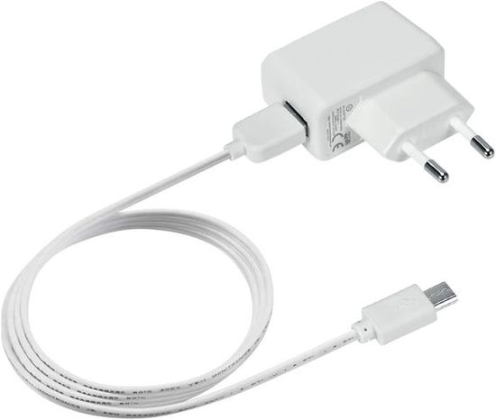 Slabo 2 X Chargeur Secteur Micro USB - 1000mA - Pour LG G4 Téléphone