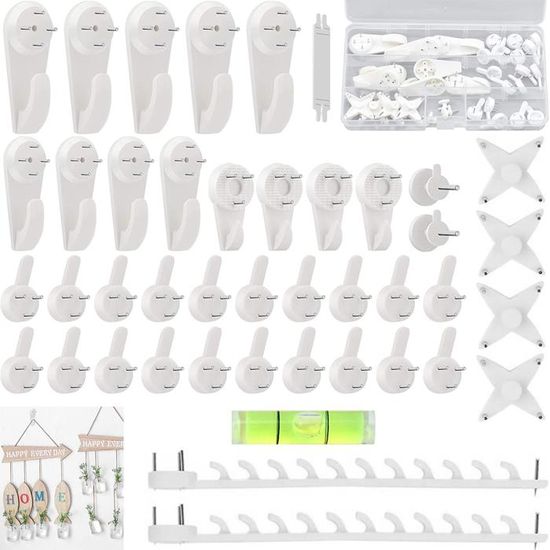 10 Pièces Mini Crochets Pour Tableaux, Crochets En Alliage De Zinc Durable Mini Crochets Pour Cimaises Crochets Metalliques Pour Cimaises Argentes 98761139