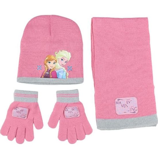 Ensemble Bonnet Echarpe Gants Reine des Neiges - Chez Faramineux