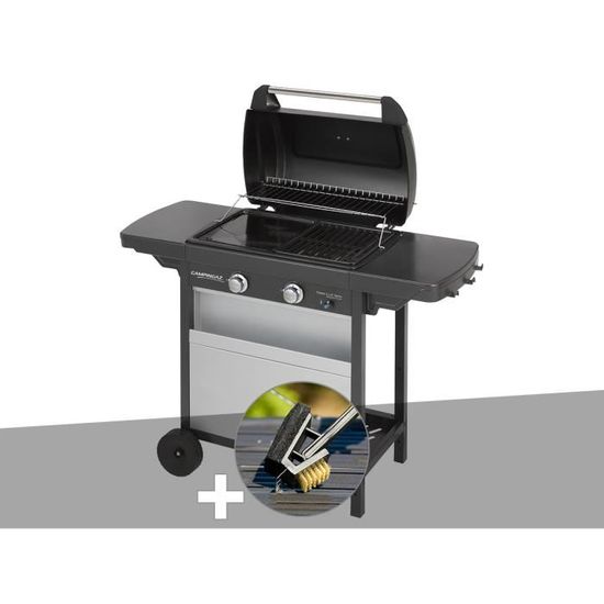 Barbecue gaz Campingaz Class 2 LX Vario + Brosse de nettoyage 128 x 45