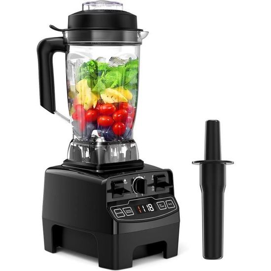 Blender Professionnel 2000W Hompiper - Mixeur Multifonction 2L Tritan, 4 Programmes, Autonettoyant