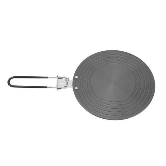 Plaque Diffuseur Chaleur Induction 24 Cm – Acier Inox Avec Poignée, Adaptateur Gaz Vers Induction, Cuisson Uniforme