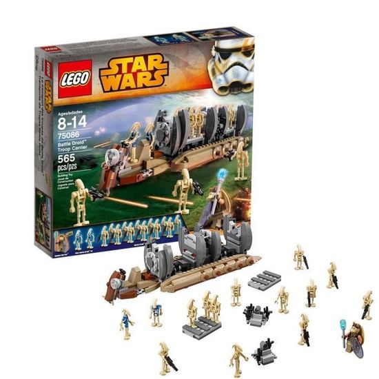 Lego Star Wars 75086 Transport de Droides de Combat - Cdiscount Jeux -  Jouets