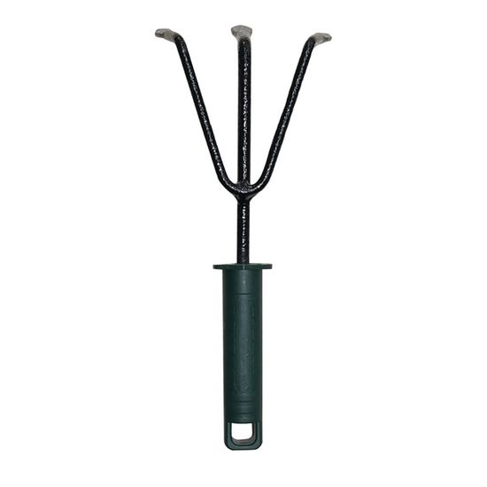 Cultivateur Manche Court PROGARDEN - 10x28.5 Cm, Acier Galvanisé, Pour Jardinage Facile