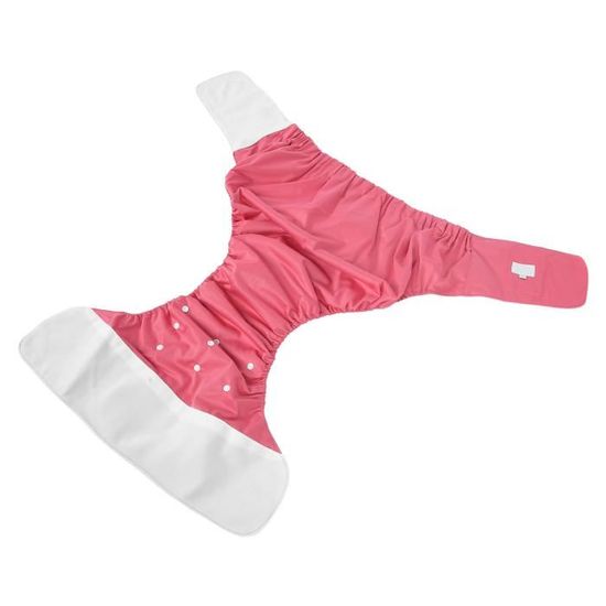 Couche Adulte Lavable Rose - Incontinence Légère Confortable