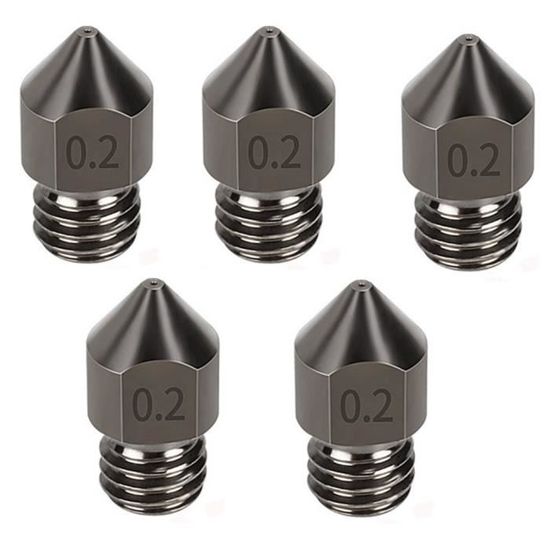Lot De 5 Buses Acier Trempé 0.6mm Pour Anycubic Kobra 2 - Idéal Pour Filaments Abrasifs